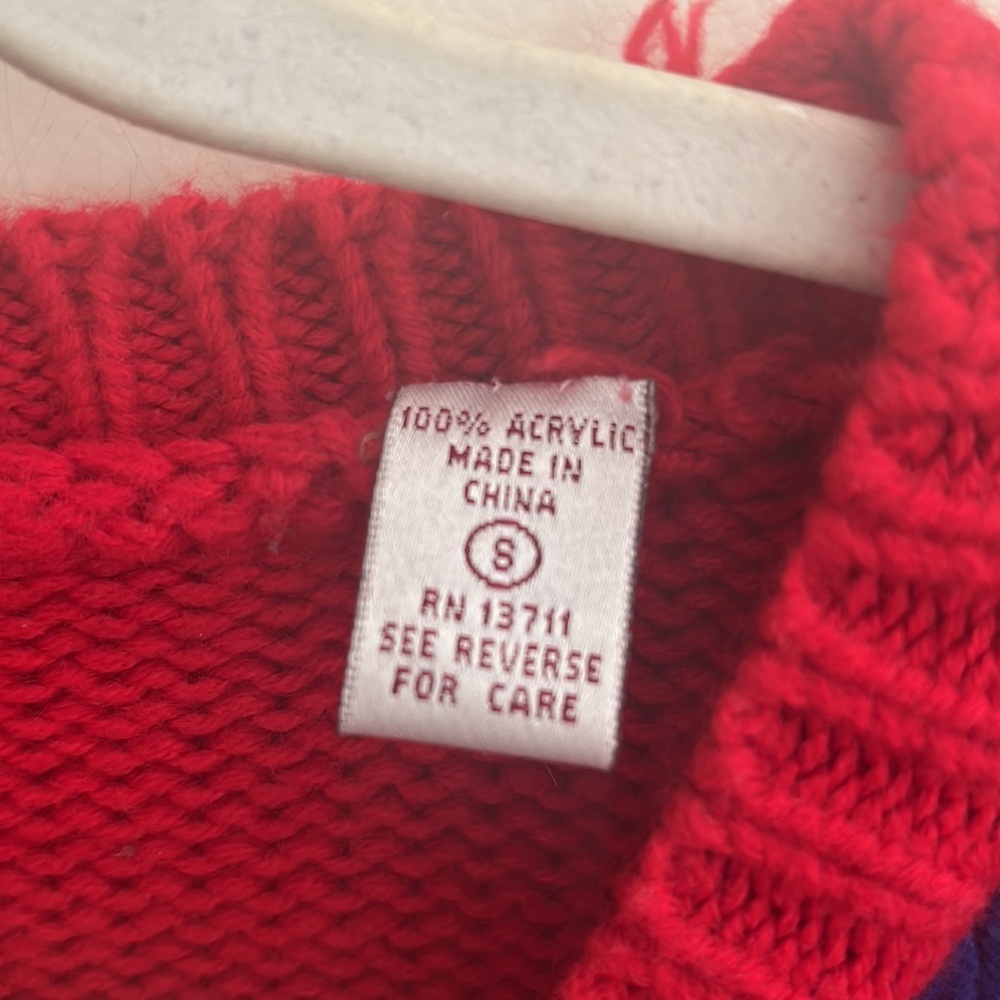 Vintage Karen Scott Knit Christmas Holiday Sweater Kitchy Granny Festive - Picture 3 of 7